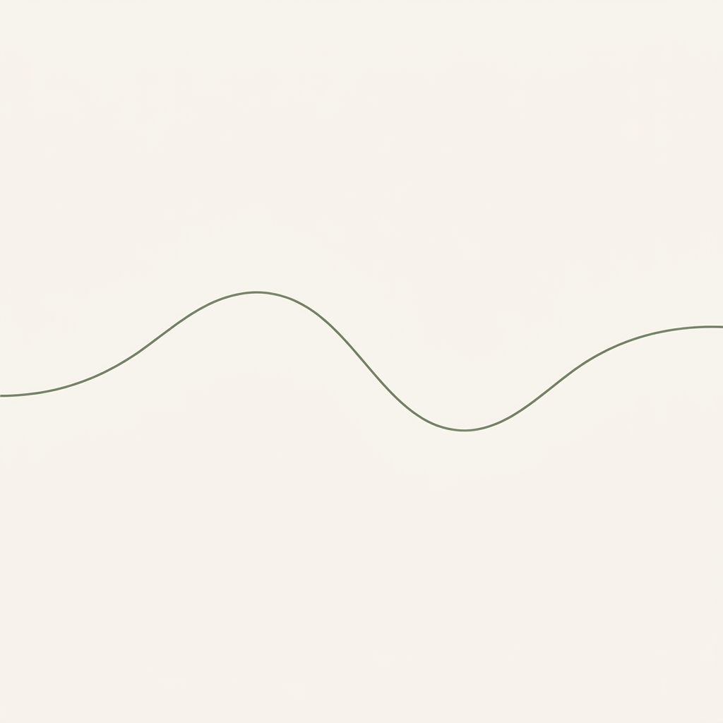 After: a single calm, flowing line
